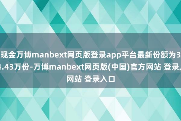 现金万博manbext网页版登录app平台最新份额为3614.43万份-万博manbext网页版(中国)官方网站 登录入口