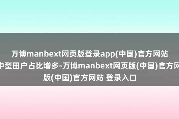 万博manbext网页版登录app(中国)官方网站腹地企业和中型田户占比增多-万博manbext网页版(中国)官方网站 登录入口